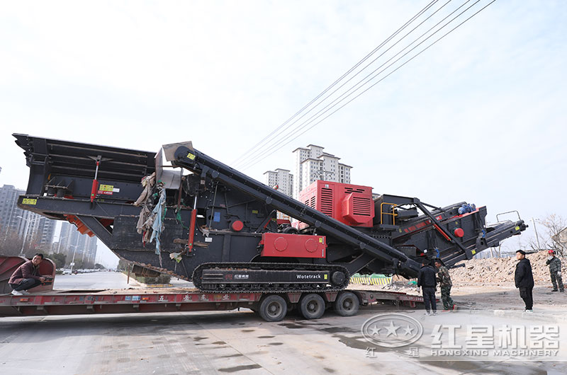 移動式建筑垃圾再生機器直接開到客戶現場