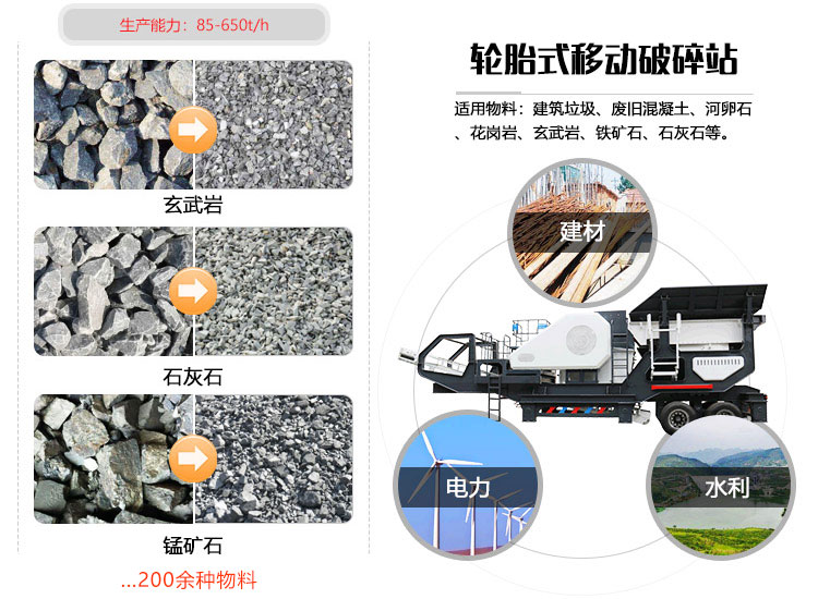 一小時300噸的移動式破碎機多少錢一臺