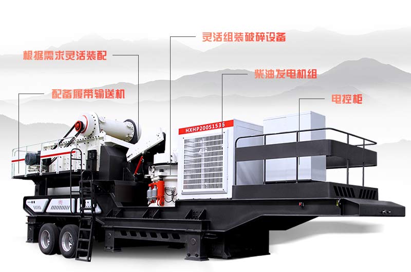 車載流動破碎石仔機組機細節(jié)劃分